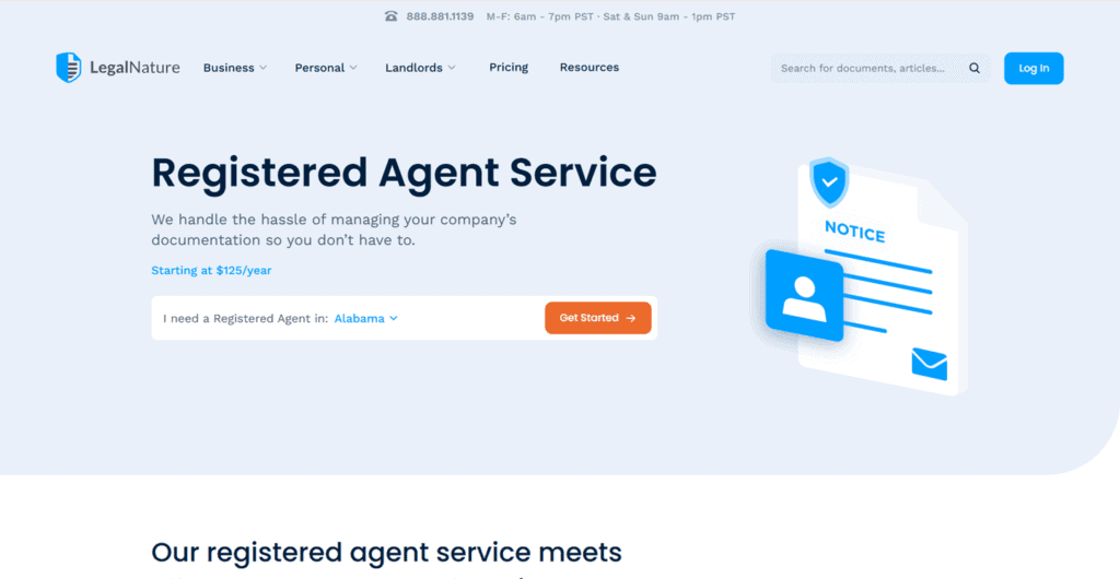 Legal Nature Registered Agent