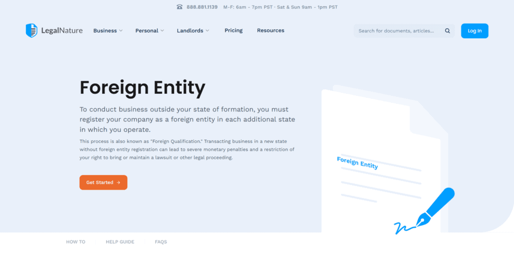 LegalNature foreign qualification