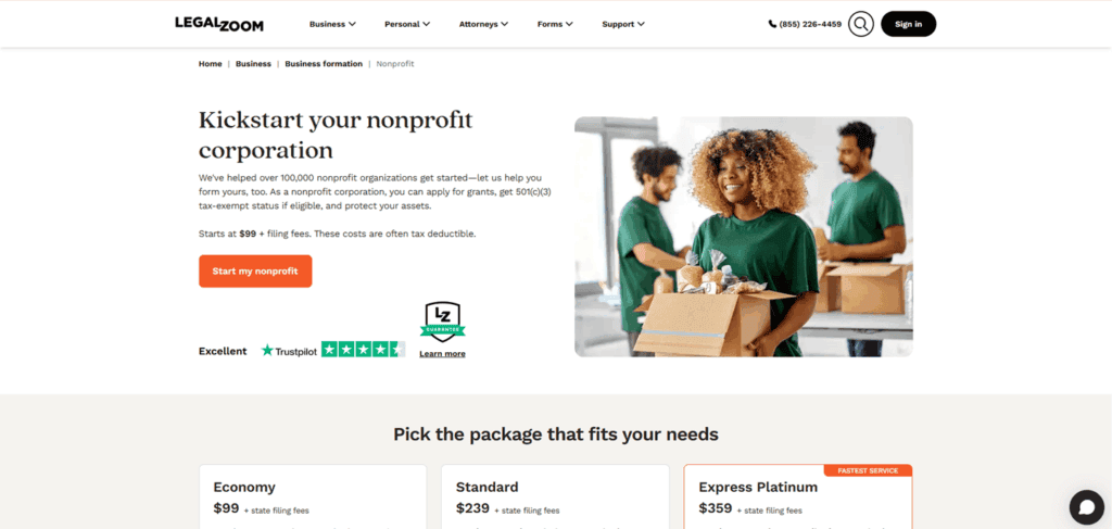 Legal Zoom Non Profit