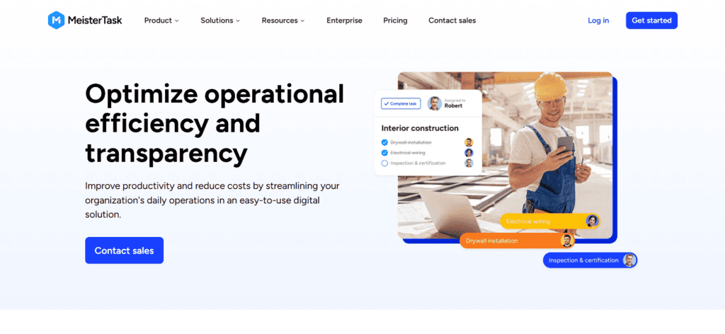MeisterTask manufacturing project management software