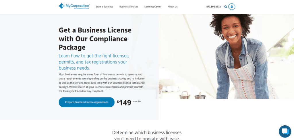 MyCorporation business license