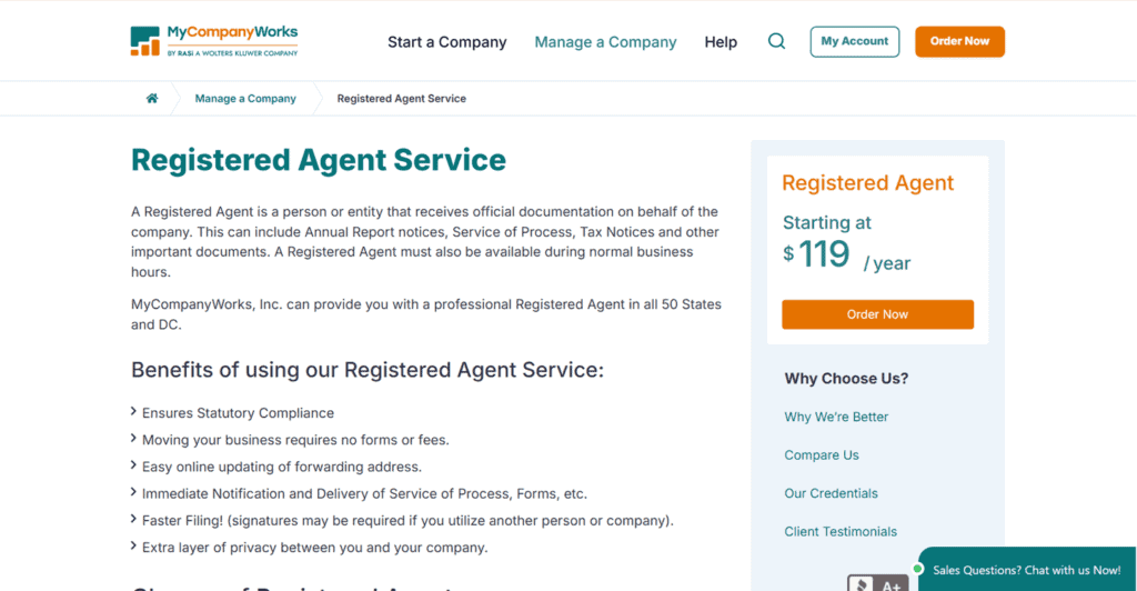 MyCompanyWorks Registered Agent