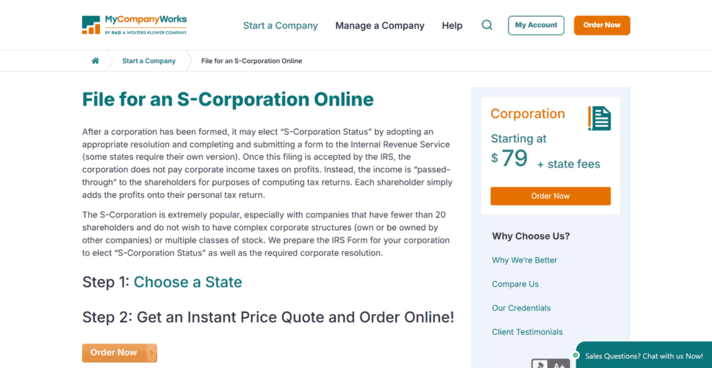 MyCompanyWorks S Corp
