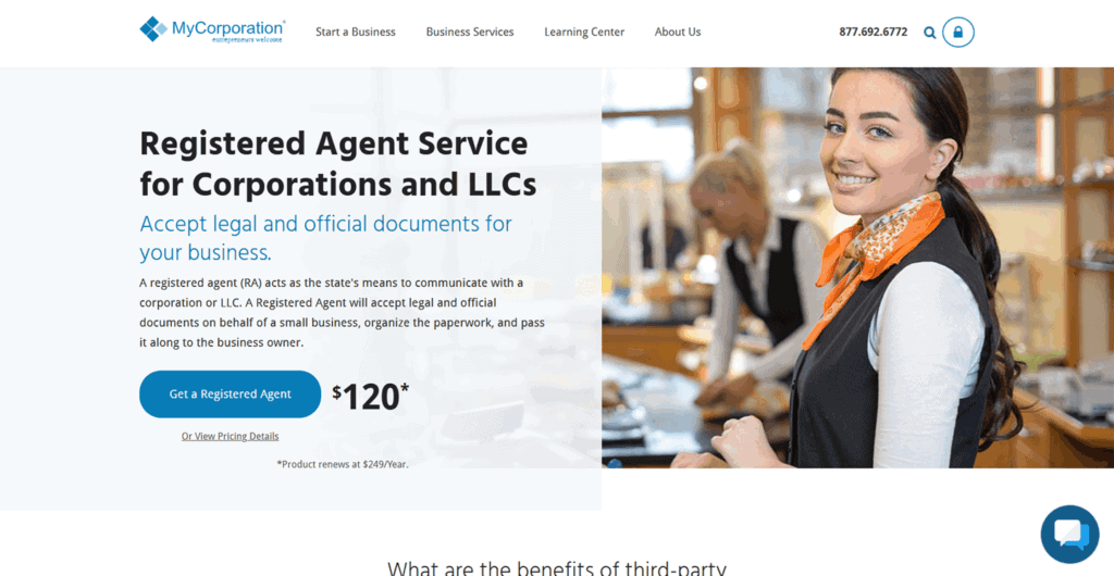 MyCorporation registered agent