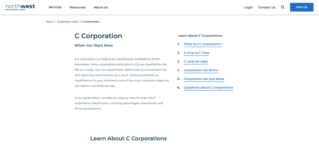 Northwest C Corp