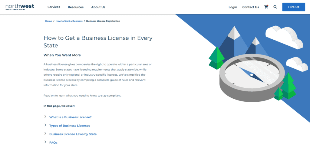 Northwest business license