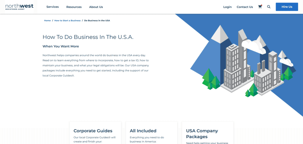Northwest non US resident company formation