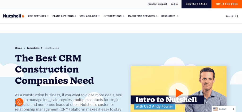 Nutshell construction CRM