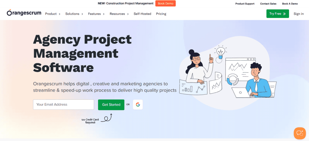 Orangescrum creative agency project management software