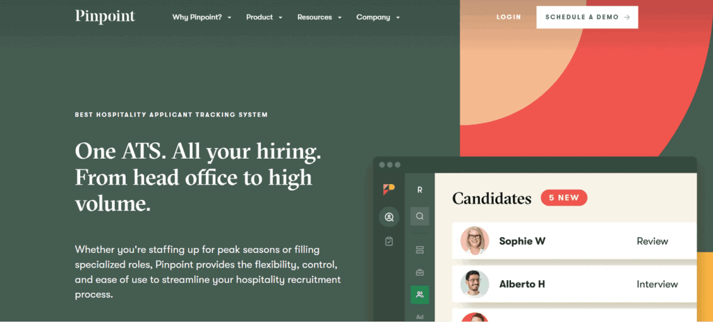 Pinpoint applicant tracking restaurants