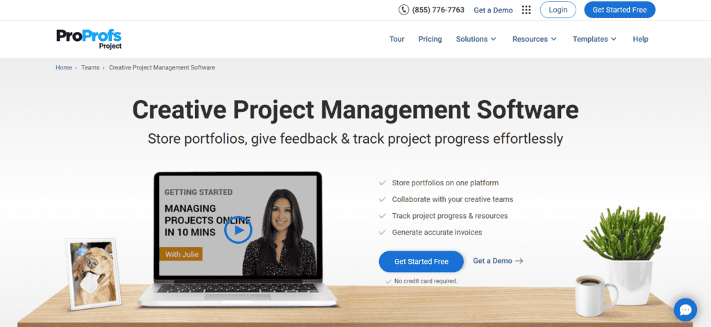 ProProfs creative agency project management software