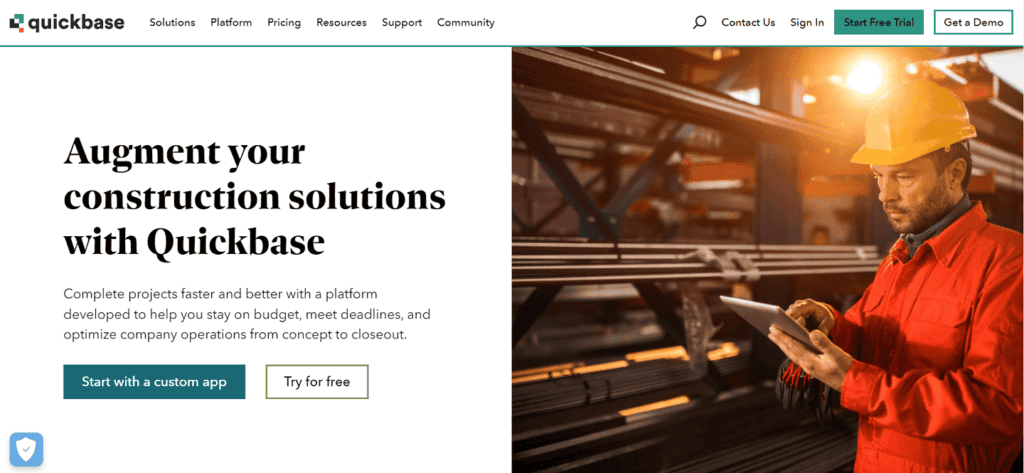Quickbase construction CRM