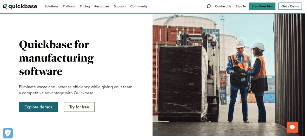 Quickbase manufacturing CRM