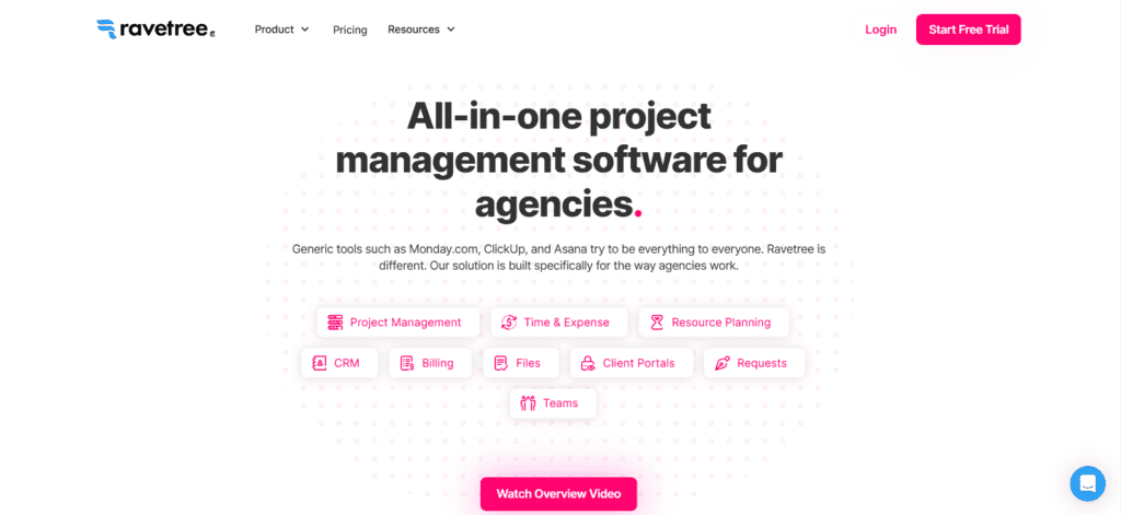 Ravetree creative agency project management software