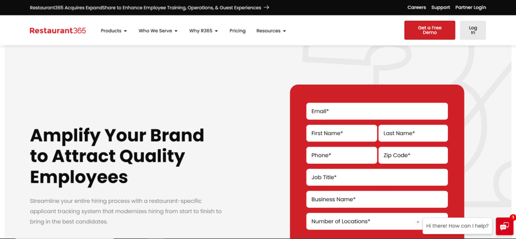 Restaurant365 applicant tracking restaurants
