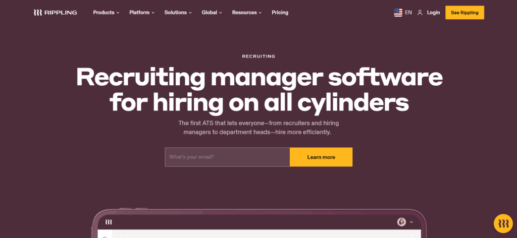 Rippling applicant tracking