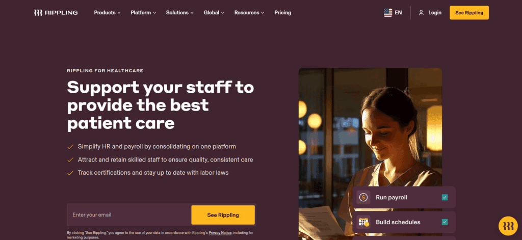 Rippling applicant tracking healthcare