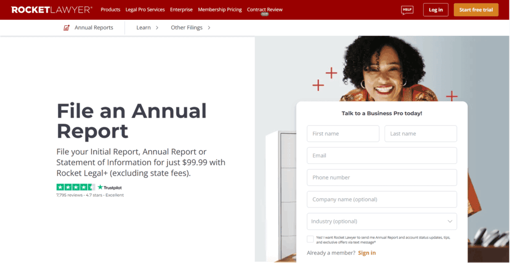 Rocket Lawyer annual report