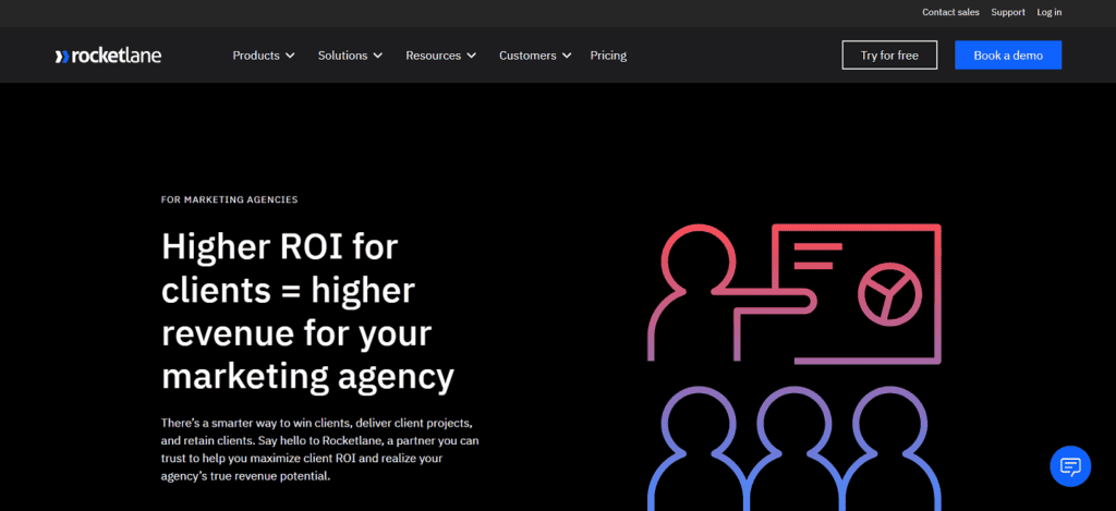 Rocketlane creative agency project management software