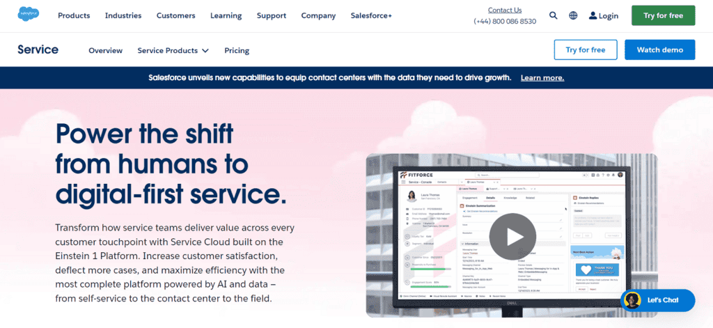 Salesforce customer service CRM