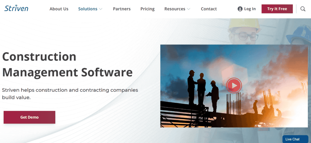 Striven construction project management software