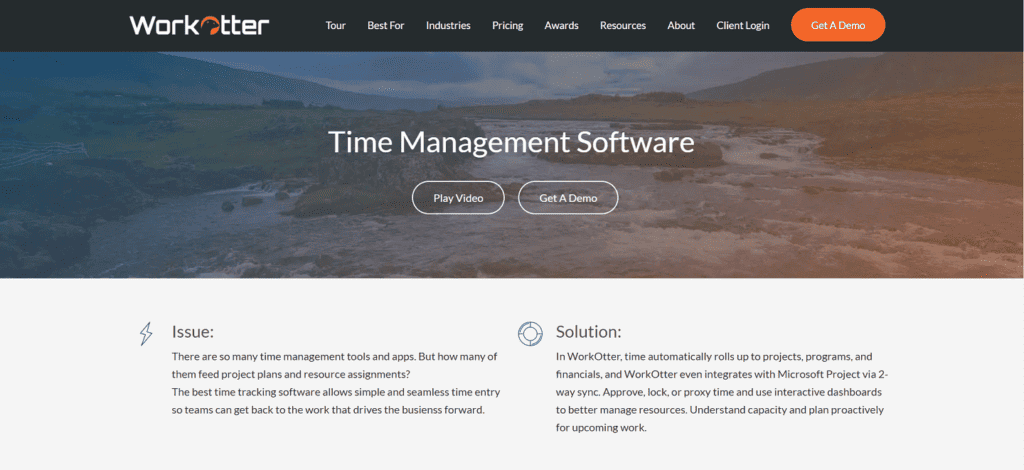 WorkOtter time tracking project management software