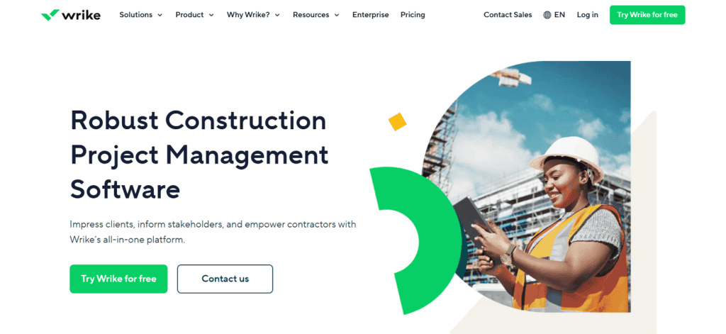 Wrike construction project management software