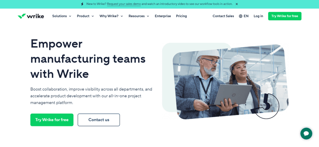 Wrike manufacturing project management software