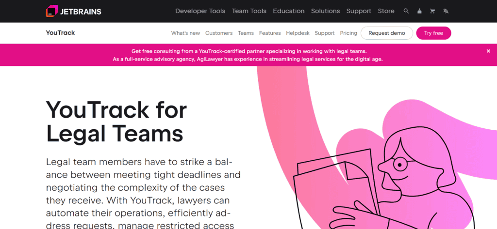 YouTrack legal project management software