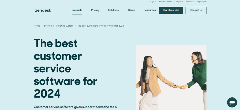 Zendesk customer service CRM