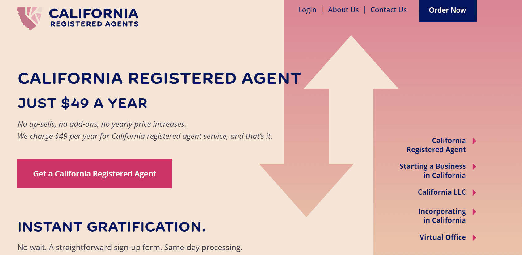 California Registered Agents landing page