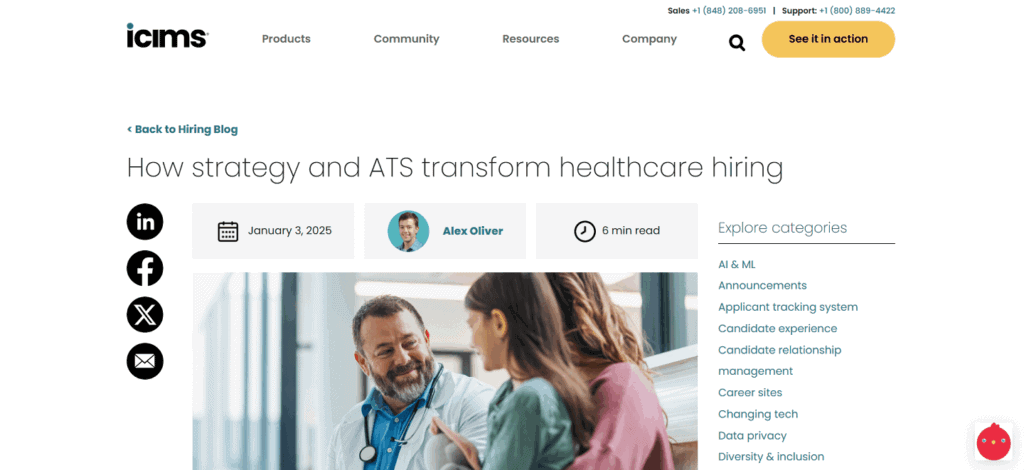 iCIMS applicant tracking healthcare