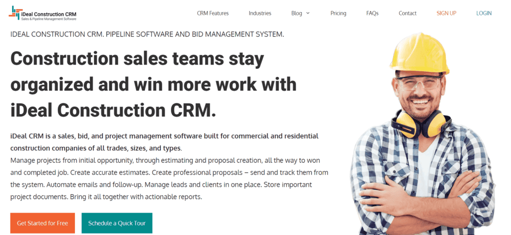iDeal CRM construction CRM