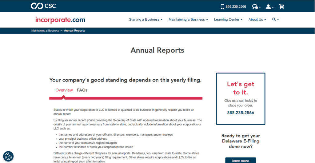incorporate.com annual report