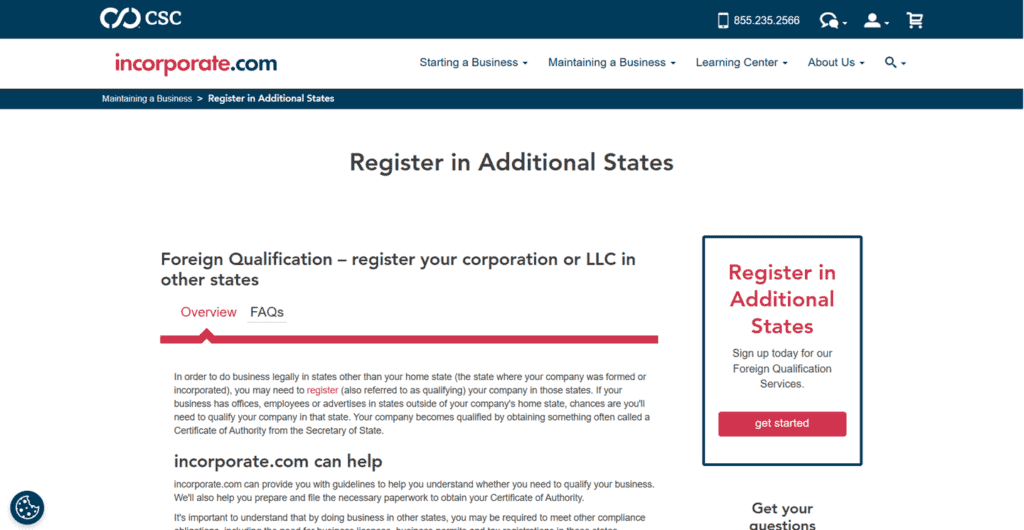 incorporate.com foreign qualification